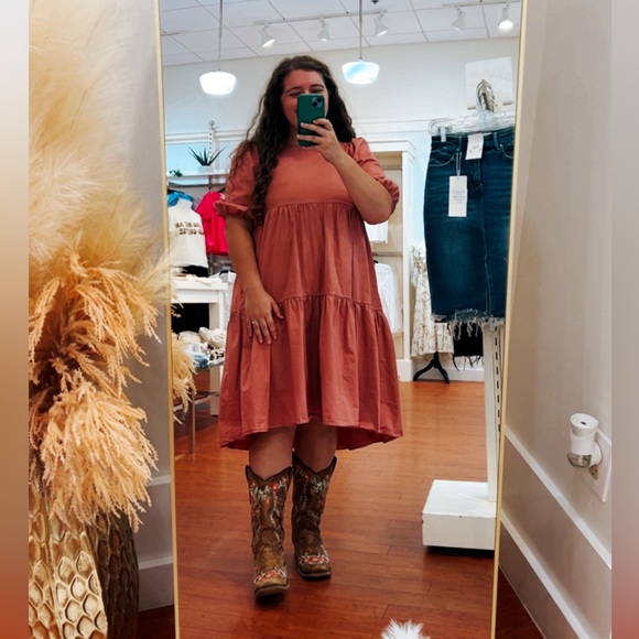 Pink Midi Dress - Picture 1 of 5